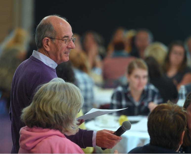 Stephen Habgood presenting at a conference.